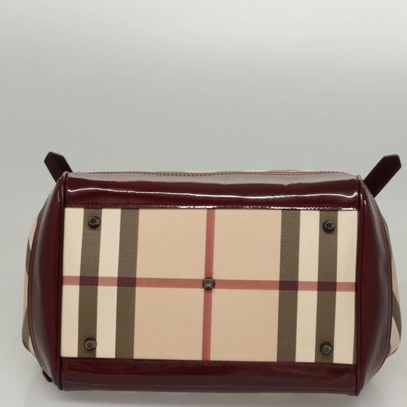 BURBERRY Nova Check Tote Bag PVC Beige Auth BD1409 - Picture 5 of 16
